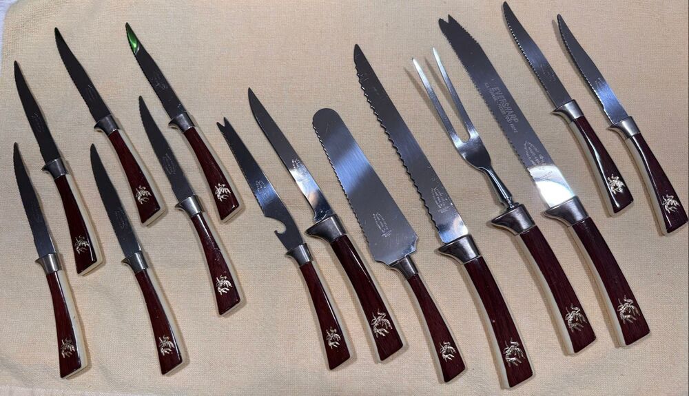 Vintage Lifetime Cutlery Sheffield England Stainless Steel 14pc Set